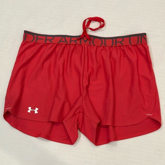 Under Armour large women’s coral Training / running Shorts - Picture 1 of 16